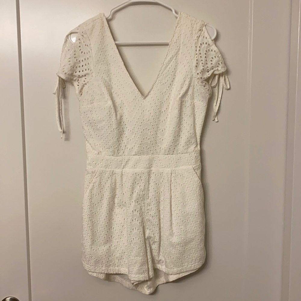 White Lace Romper